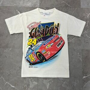 Vintage Nascar Jeff Gordon Graphic Tee Youth Small Short Sleeve Kids Boys Shirt